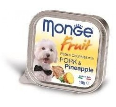 Monge Dog Fruit консервы для собак свинина с ананасом 100г